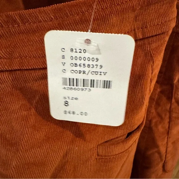 Free People Corduroy Old School Love Corduroy Jumper Skirt Dress. Size 8 - Picture 7 of 12